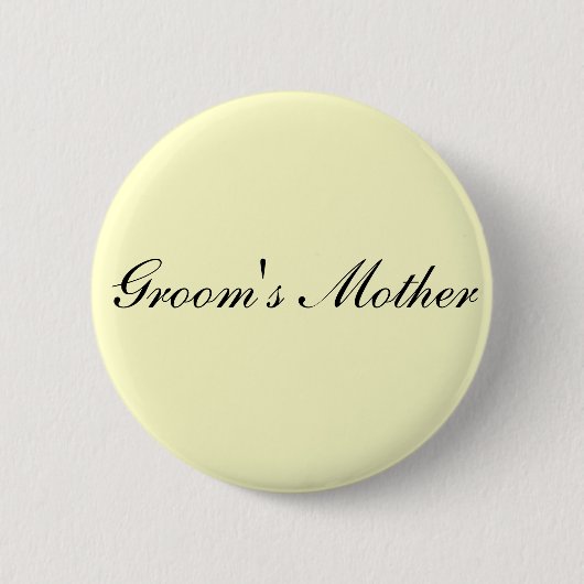 Die Mutter-Elfenbein-Knopf des Bräutigams Button (Vorderseite)