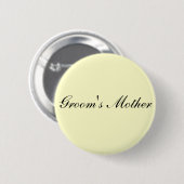Die Mutter-Elfenbein-Knopf des Bräutigams Button (Vorne & Hinten)