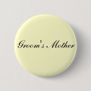 Die Mutter-Elfenbein-Knopf des Bräutigams Button