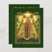 Die Mutter Gottes "Der geschlossene Garten" Einladung (Vorne/Hinten)