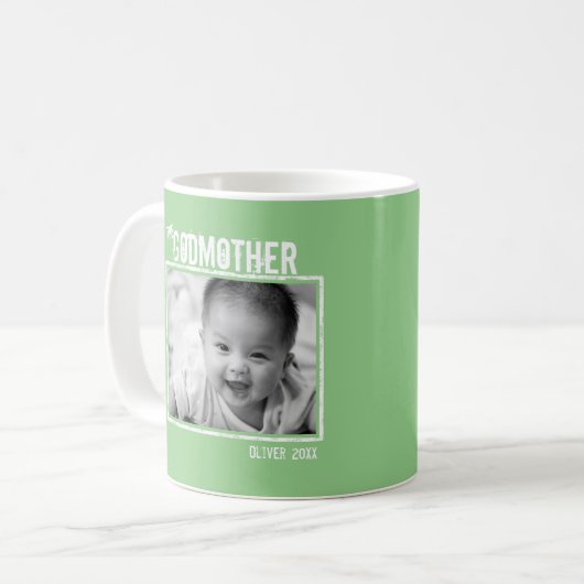 Die Mutter Gottes | Personalisiertes Foto und Name Kaffeetasse (Vorderseite Links)