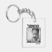 Die Mutter Gottes | Personalisiertes Foto und Name Schlüsselanhänger (Vorderseite links)
