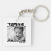Die Mutter Gottes | Personalisiertes Foto und Name Schlüsselanhänger (Rückseite)
