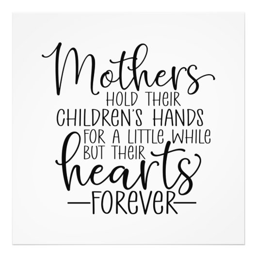 Die Mütter halten ihre Kinder für ein wenig Fotodruck (Vorne)