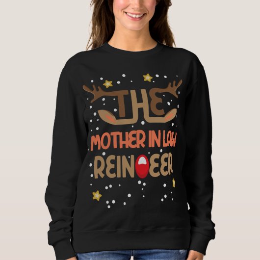 Die Mutter im Rentier Matching Family - Funny Sweatshirt (Vorderseite)