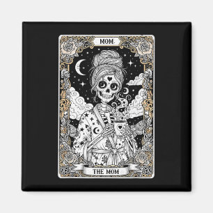 Die Mutter Tarotkarte Skelett vintage gothische Mu Magnet