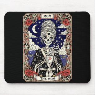 Die Mutter Tarotkarte Skelett vintage gothische Mu Mousepad