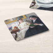 Die Mutter und Schwester des Künstlers, Berthe Mor Rechteckiger Pappuntersetzer (angewinkelt)