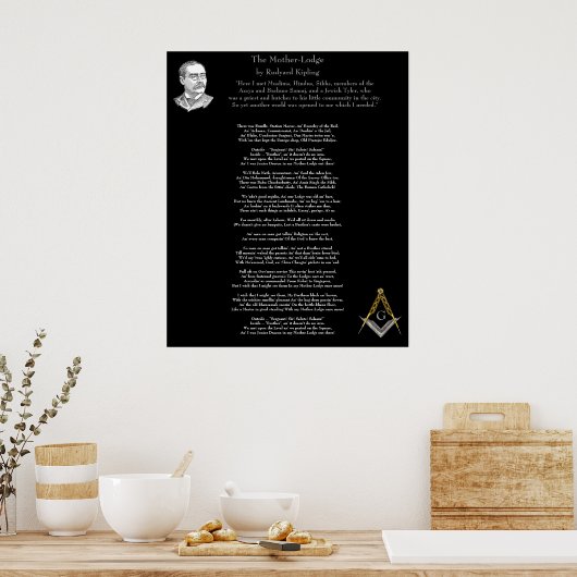 Die Mutterlodge - Kipling Poster (Küche)