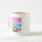 Die Mutterschaft spielt auf Kaffee und Liebe | Fun Zweifarbige Tasse (Vorderseite Links)