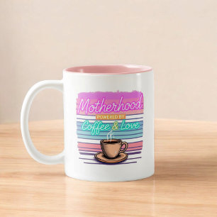 Die Mutterschaft spielt auf Kaffee und Liebe   Fun Zweifarbige Tasse