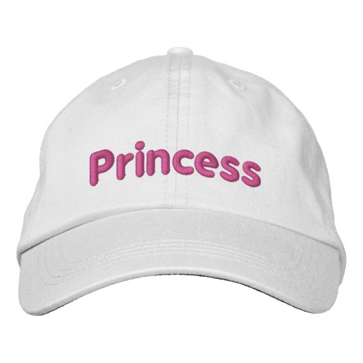 Die Mütze des Mädchens "Princess hat" Bestickte Baseballkappe (Vorderseite)