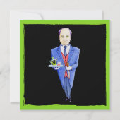 Die Mysterieinladung des Butlers Einladung (Rückseite)