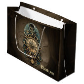 Die mysteriöse Steampunkbewegung. Große Geschenktüte (Vorderseite Schrägansicht)