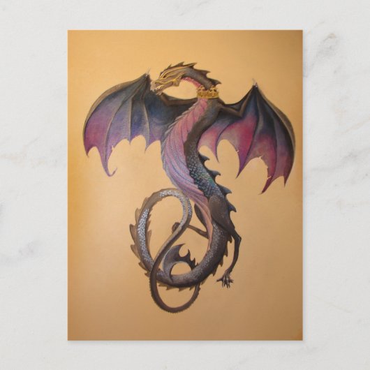 Die mystische Bestie der Nachtpostkarte Postkarte (Vorderseite)