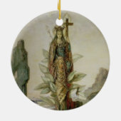 Die mystische Blume Keramikornament (Hinten)