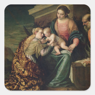 Die mystische Ehe Quadratischer Aufkleber