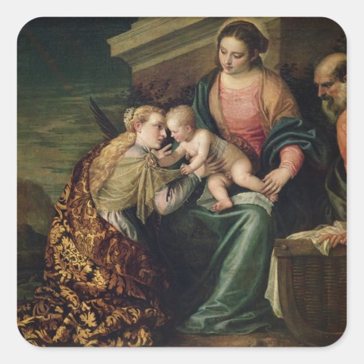 Die mystische Ehe Quadratischer Aufkleber (Vorderseite)