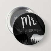 Die mystische Einhornhochzeit (Herr) Button (Vorne & Hinten)