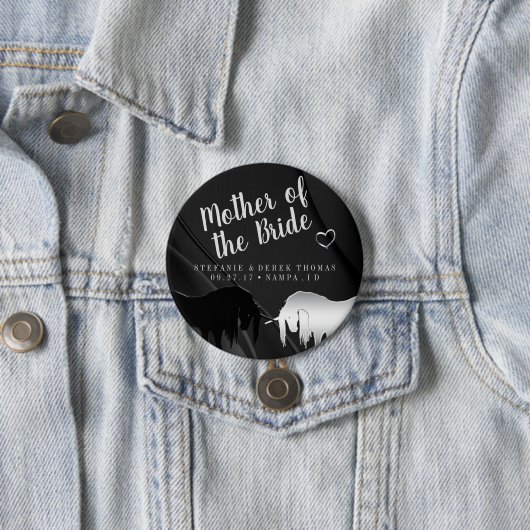 Die mystische Einhornhochzeit (Mutter der Braut) Button (Beispiel)