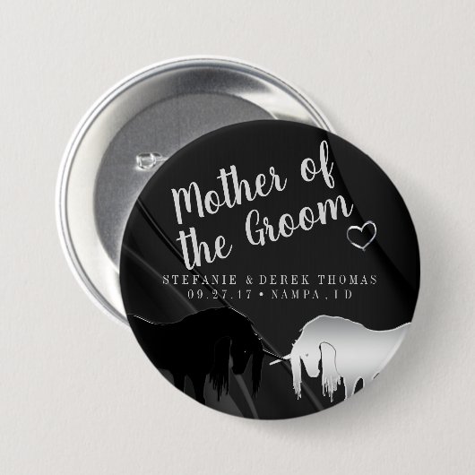 Die mystische Einhornhochzeit (Mutter des Bräutiga Button (Vorne & Hinten)