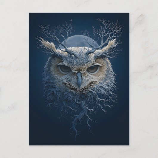 Die Mystische Eule des Urwalds Postkarte (Vorderseite)