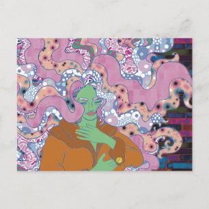 Die mystische Frau Postkarte