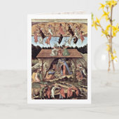 Die mystische Geburt von Sandro Botticelli Karte (Gelbe Blume)