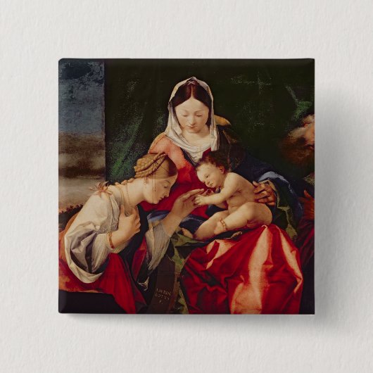 Die mystische Heirat des Heiligen Catherine, Button (Vorderseite)