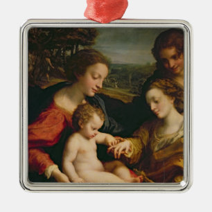 Die mystische Heirat von St. Catherine von Silbernes Ornament