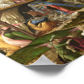 Die mystische Krippe von Sandro Botticelli Poster (Ecke)