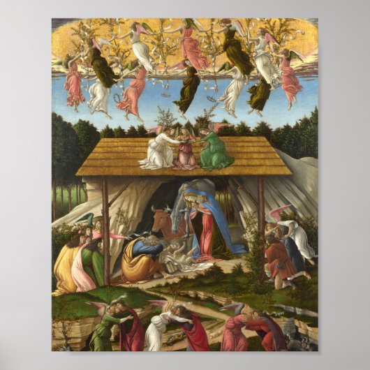 Die mystische Krippe von Sandro Botticelli Poster (Vorne)