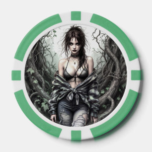 Die mystische Wächterin des Regenwaldes Pokerchips
