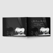 Die mystischen Unikorne (schwarzer Swirl) Gästebuch (Voll)