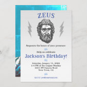 Die Mythologie des Jungen zum Geburtstag: Einladun Einladung (Vorne/Hinten)