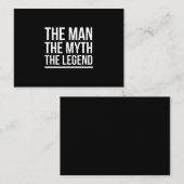 Die Mythos-Legende lustige Sprüche weiß Visitenkarte (Vorne/Hinten)