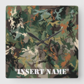 Die Nachahmung der Natur: Die Wissenschaft von Cam Quadratische Wanduhr (Vorderseite)