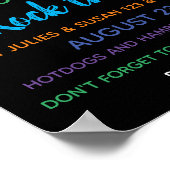 Die Nachbarschaft bildet den Block Party Einladung Poster (Ecke)