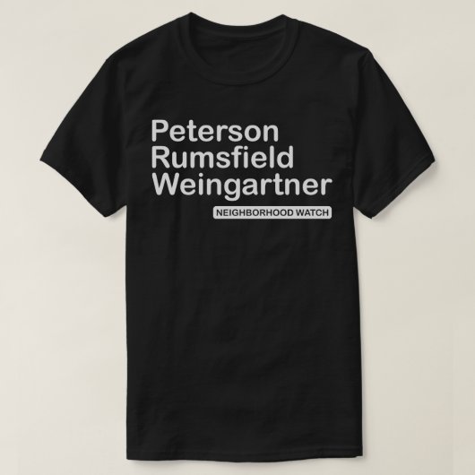 Die Nachbarschaft Burbs beobachten T-Shirt (Design vorne)