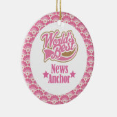 Die Nachrichten-Anker-Geschenk-Verzierung der Welt Keramikornament (Rechts)