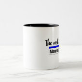 Die nächste Station ist ...Massapequa Zweifarbige Tasse (Mittel)