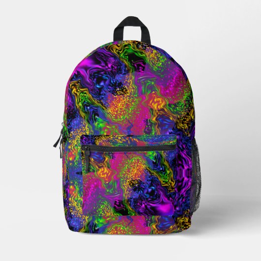 Die Nacht Abstrakt Bedruckter Rucksack (Vorderseite)