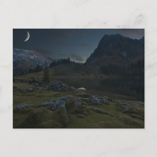 Die Nacht beginnt Postkarte (Vorderseite)