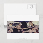 Die Nacht by Hodler Ferdinand Postkarte (Vorne/Hinten)