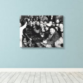 Die Nacht Das Verbot endete Leinwanddruck (Insitu (Holzboden))