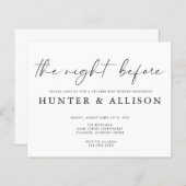 Die Nacht davor | Einladung (Vorne/Hinten)