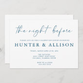 Die Nacht davor | Einladung (Vorne/Hinten)