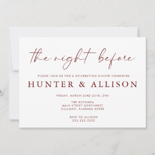 Die Nacht davor   Einladung