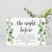 Die Nacht davor, Grün, Probe Abendessen Einladung (Stehend Vorderseite)