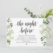 Die Nacht davor, Grün, Probe Abendessen Einladung (Stehend Vorderseite)